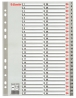PRZEKŁADKA NUMERYCZNA 1-54 MAXI Z FOLI PP ESSELTE 100109