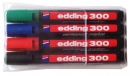 MARKER KOMPLET 4 KOLORY EDDING 300 O/K PERMAMENTNE