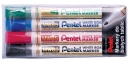 MARKER DO TABLICY SUCHOŚCIERALNEJ KOMPLET 4 KOLORY MW85 PENTEL