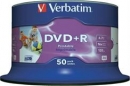 PŁYTA DVD-R 4,7 GB 16X DO NADRUKU VERBATIM CAKE 50