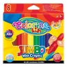 KREDKI ŚWIECOWE JUMBO 8 KOLORÓW COLORINO KIDS