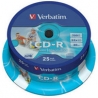PŁYTA CD-R 700MB 52X DO NADRUKU VERBATIM CAKE 25