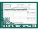 DRUK KARTA DROGOWA A4 SAMOCHÓD CIĘŻAROWY NUMEROWANA M&P 801-1N