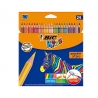 KREDKI OŁÓWKOWE 24 KOLORY BIC EVOLUTION STRIPES