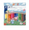 KREDKI OŁÓWKOWE STAEDTLER NORIS CLUB 24 KOLORY