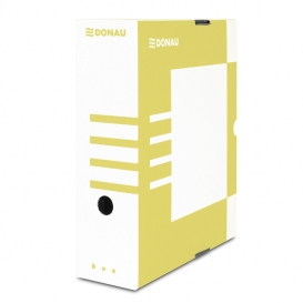 PUDŁO ARCHIWIZACYJNE 100mm ŻÓŁTO-BIAŁE DONAU 7661301FSC-11