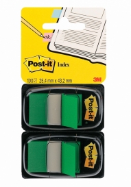 ZAKŁADKI INDEKSUJĄCE POST-IT 680-G2EU ZIELONE 25mmx43mm