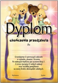 DYPLOM UKOŃCZENIA PRZEDSZKOLA DS-52