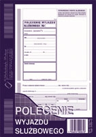DRUK POLECENIE WYJAZDU SŁUŻBOWEGO 505-3 M&P