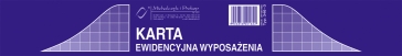 DRUK KARTOTEKA EWIDENCYJNA WYPOSAŻENIA 346-3 M&P