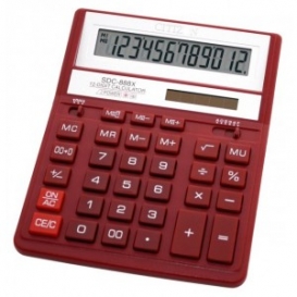 KALKULATOR CITIZEN SDC-888XRD CZERWONY