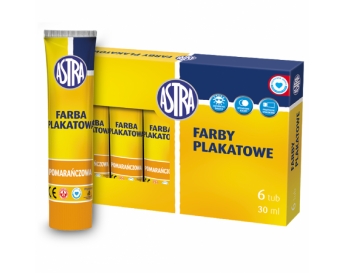 FARBY PLAKATOWE 6 KOLORÓW ASTRA 10ml