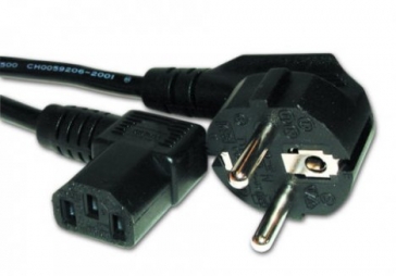 KABEL ZASILAJĄCY KĄTOWY 1,8m (KOMPUTER/DRUKARKA)