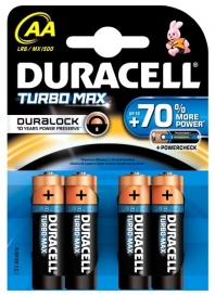 BATERIA ALKALICZNA DURACELL LR 6/AA/MN1500 TURBO MAX (4)