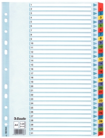 PRZEKŁADKA NUMERYCZNA 1-31 MYLAR ESSELTE 100164