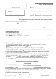 DRUK ZWROTNE POTWIERDZENIE ODBIORU A6 K100