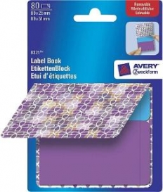 NOTES SAMOPRZYLEPNY 89x25mm NIEBIESKO-FIOLETOWY AVERY