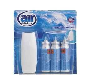 ODŚWIEŻACZ POWIETRZA MINI SPRAY AIR MENL APARAT + WKŁADY 3x15ml