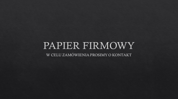PAPIER FIRMOWY A5 80g NADRUK W JEDNYM KOLORZE