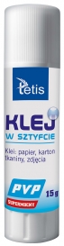 KLEJ W SZTYFCIE 15g ŻELOWY PVP TETIS BG112-B