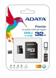 PAMIĘĆ MICRO SD 32GB + ADAPTER CLASS 10 PREMIER A-DATA