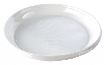 TALERZYK JEDNORAZOWY PLASTIKOWY OKRĄGŁY 22 cm (100)