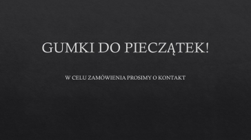 GUMKA Z HASŁEM DO PIECZĄTEK