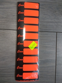 CENÓWKA SAMOPRZYLEPNA 6,5x2,5 FLUO (20)