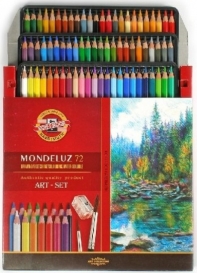 KREDKI AKWARELOWE 72 KOLORY MONDELUZ KOHINOOR 3714