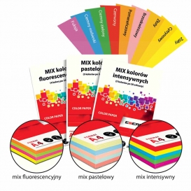 PAPIER A4 INTENSYWNY MIX KOLOR 80g (250) EMERSON