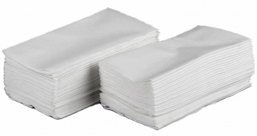 SERWETKI PAPIEROWE BIAŁE 33x33 A1000 SKŁADANE