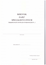 DZIENNIK ZAJĘĆ SPECJALISTYCZNYCH (LOGOPEDYCZNYCH I KOREKCYJNO-KOMPENSACYJNYCH) MEN-I/28