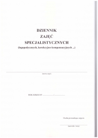 DZIENNIK ZAJĘĆ SPECJALISTYCZNYCH (LOGOPEDYCZNYCH I KOREKCYJNO-KOMPENSACYJNYCH) MEN-I/28