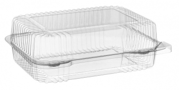 POJEMNIK PLASTIKOWY JEDNORAZOWY ZAMYKANY 190x135x70mm SL 537