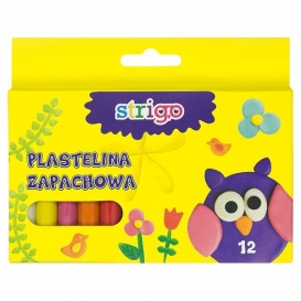 PLASTELINA ZAPACHOWA 12 KOLORÓW SSC008 STRIGO/PILOT