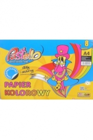PAPIER/WYCINANKA A4 SAMOPRZYLEPNA MIX KOLORÓW PASTELLO 3320