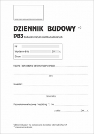 DZIENNIK BUDOWY 68 kartek