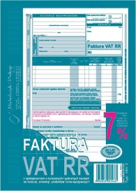 DRUK FAKTURA VAT RR M185-3 NOWA A5