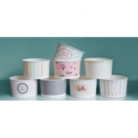 KUBEK/PUCHAREK PAPIEROWY NA LODY 245ml (25)