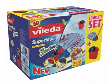 WIADRO+MOP+KIJ SUPERMOCIO VELUR VILEDA