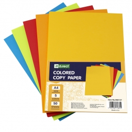 PAPIER A4 INTENSYWNY 80g MIX KOLORÓW 5 KOLORÓW (250)
