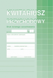 DRUK KWITARIUSZ PRZYCHODÓW A5 400-3 M&P