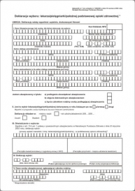 DRUK DEKLARACJA WYBORU LEKARZA/PIELĘGNIARKI/POŁOŻNEJ