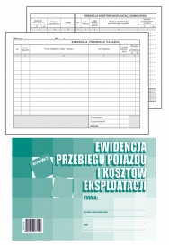 DRUK EWIDENCJA PRZEBIEGU POJAZDU I KOSZTÓW A5 EMEKO 719