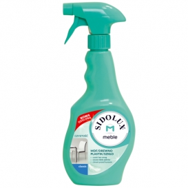 PŁYN SIDOLUX DO CZYSZCZENIA I PIELĘGNAJCJI MEBLI ORAZ POWIERZCHNI TWARDYCH Z ROZPYLACZEM 400ml