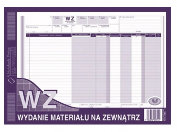 DRUK WZ WYDANIE MATERIAŁU A4 M385-1