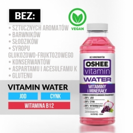 OSHEE H2O WITAMINY I MINERAŁY 555ml (6)