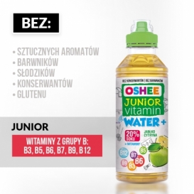 OSHEE JUNIOR VITAMIN H20 JABŁKO-CYTRYNA 555ml (6)