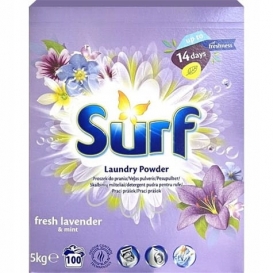 PROSZEK SURF FRESH LAVENDER & MINT PROSZEK UNIWERSALNY DO PRANIA 5KG 100 PRAŃ