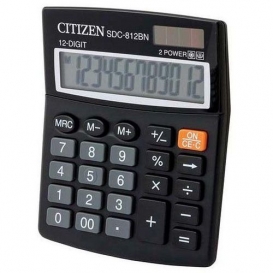 KALKULATOR CITIZEN SDC-812NR 124x102x25mm BUSINESS LINE BATERIA SOLARNA +BATERIA GP189   56219513686